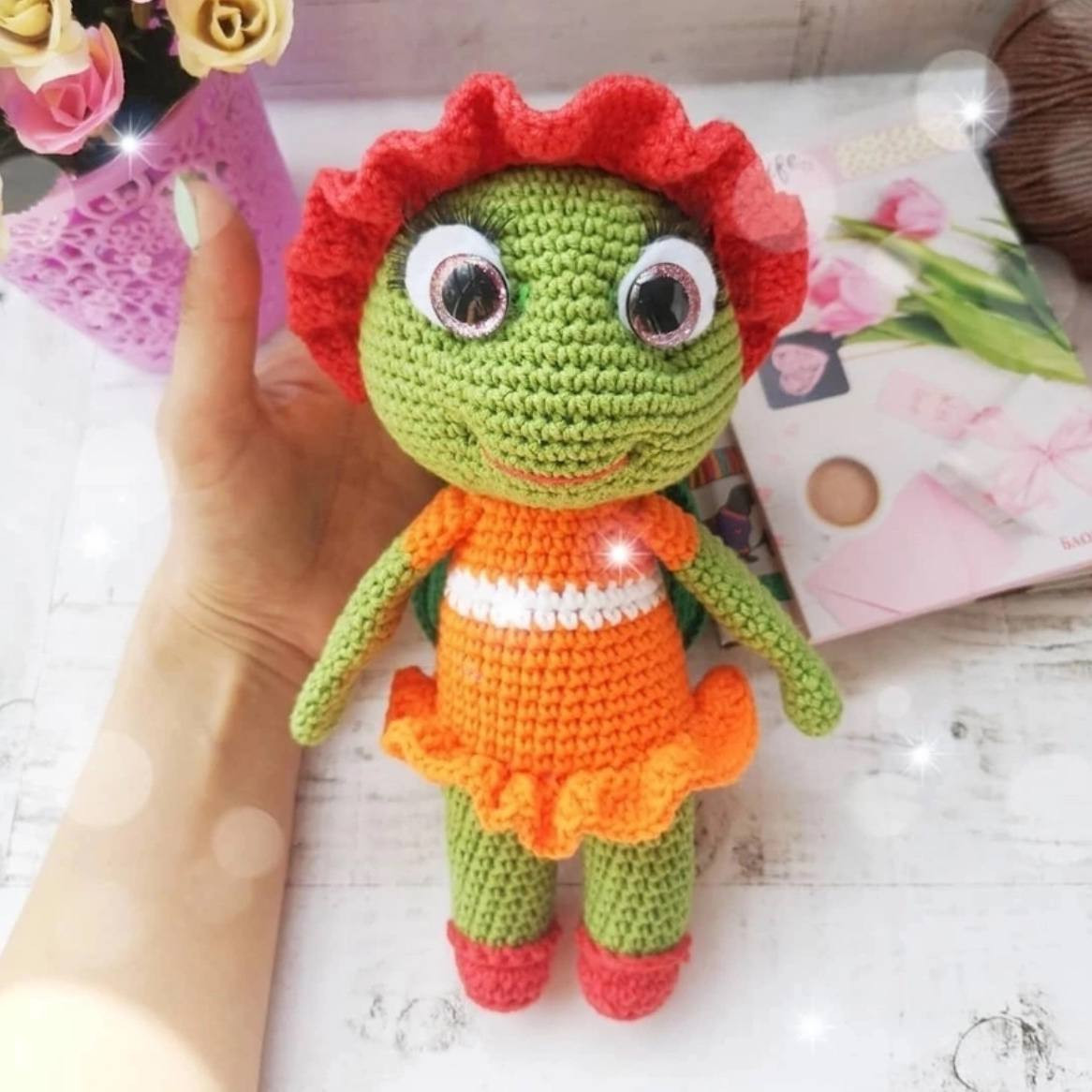 Amigurumi Turtle Pattern: Crochet Doll Tutorial with Step-by-Step Instructions and Materials List