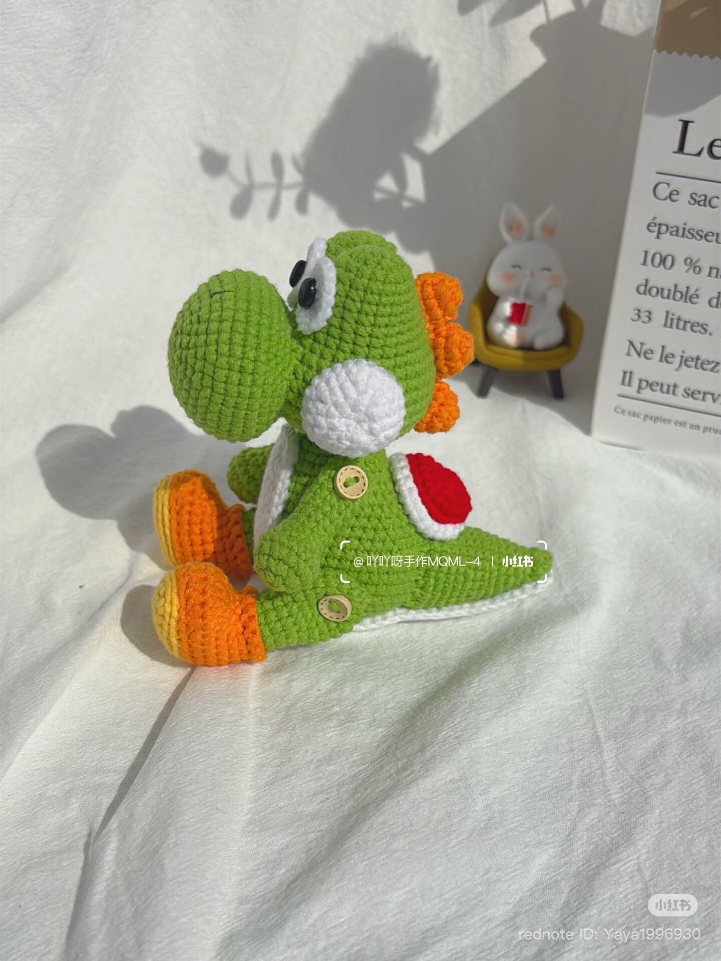Amigurumi Yoshi Crochet Pattern: Complete Chart for Head, Nose, and Shell