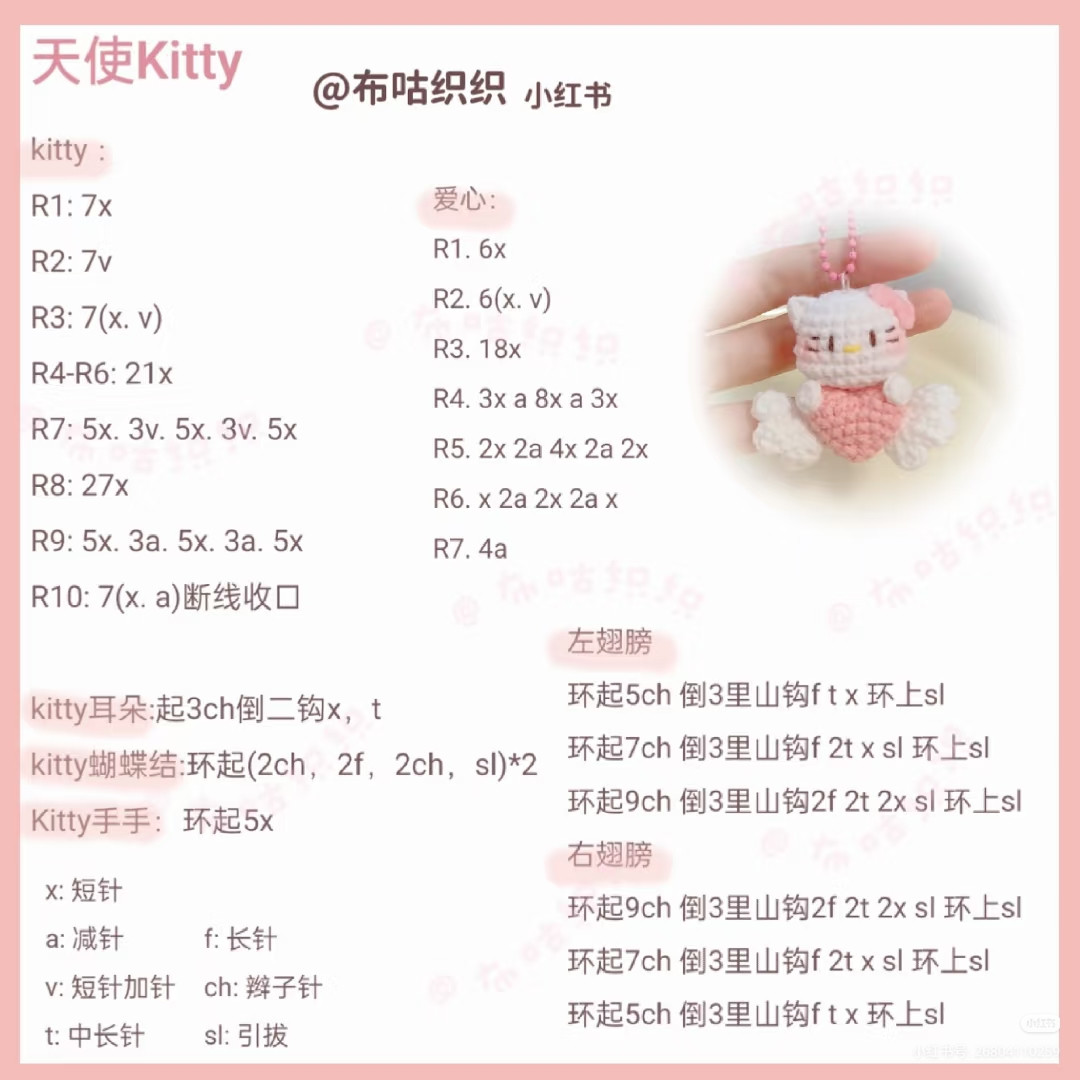 Angel Kitty Amigurumi Crochet Pattern