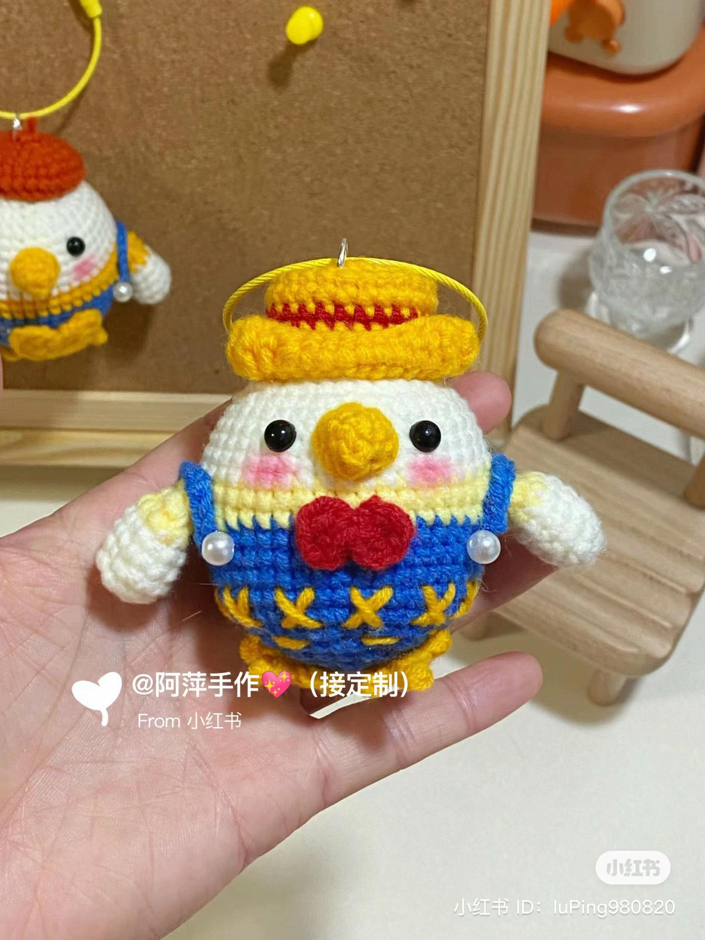 Ant Village Little Chicken Series - Painter and Farmer Chicken Amigurumi Crochet Patterns