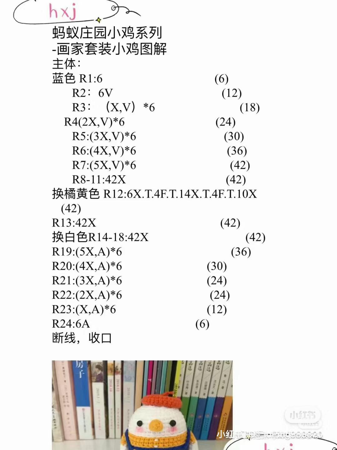 Ant Village Little Chicken Series - Painter and Farmer Chicken Amigurumi Crochet Patterns