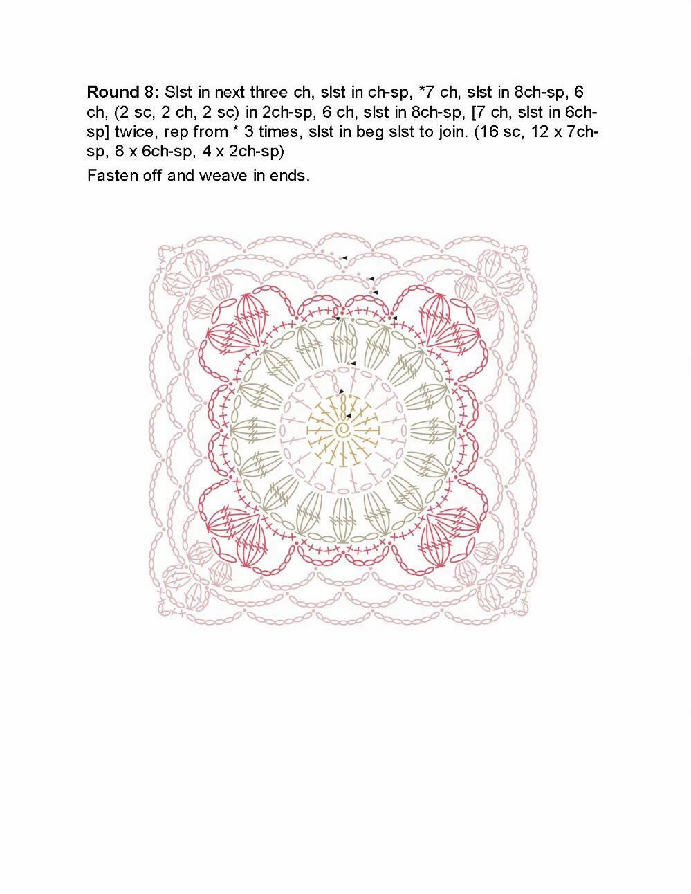 Aphrodite Crochet Granny Square Pattern Chart by Hattie Risdale