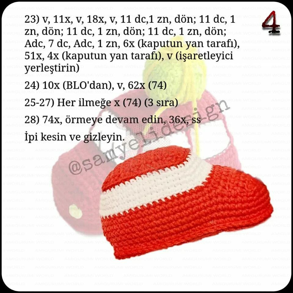 Araba Tarifi: Amigurumi Kırmızı Araba Örgü Deseni ve Malzemeleri