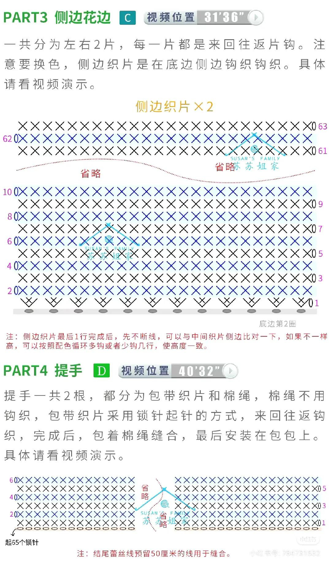 Arbor Handbag Crochet Pattern with Floral Embellishments