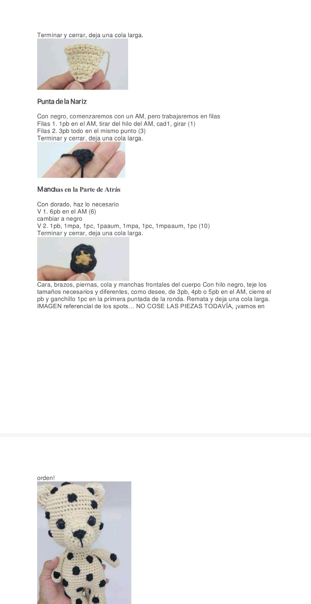 Aventurero Tigre Amigurumi Patrón Gratis PDF