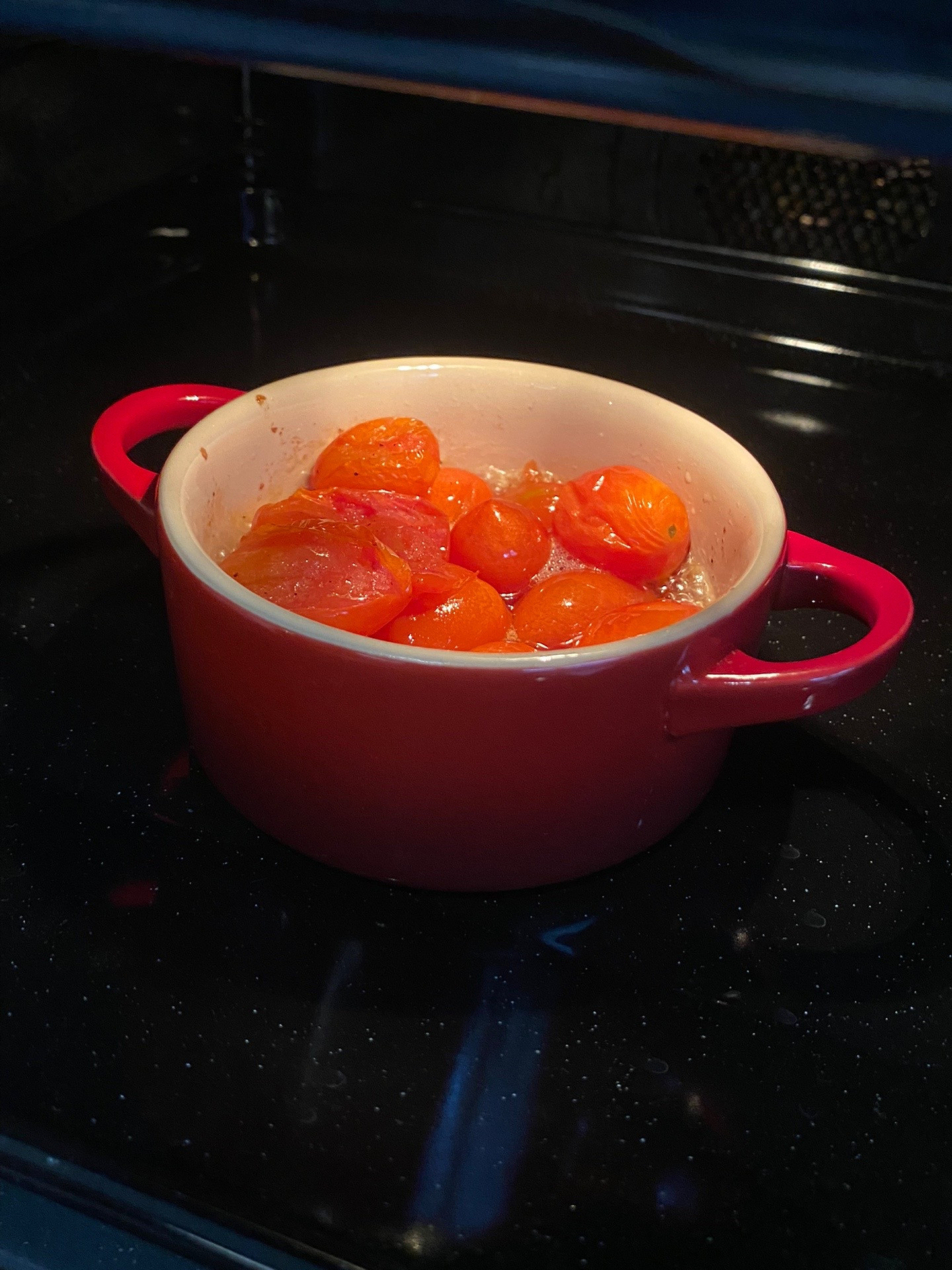 Avocado Toast with Roasted Cherry Tomato Confit and Scrambled Eggs
