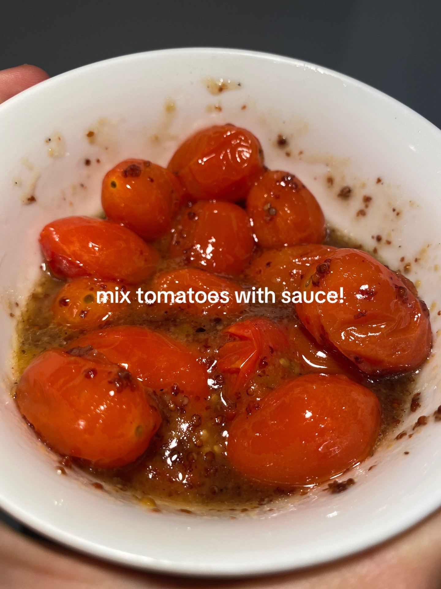 Avocado Toast with Roasted Cherry Tomato Confit and Scrambled Eggs