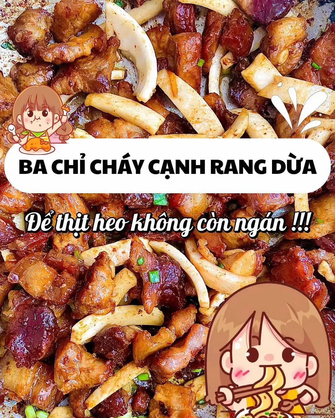 Ba Chỉ Cháy Cạnh Rang Dừa - Mẹo Làm Thịt Heo Không Còn Ngán, Màu Đẹp Óng ả Siêu Đưa Cơm