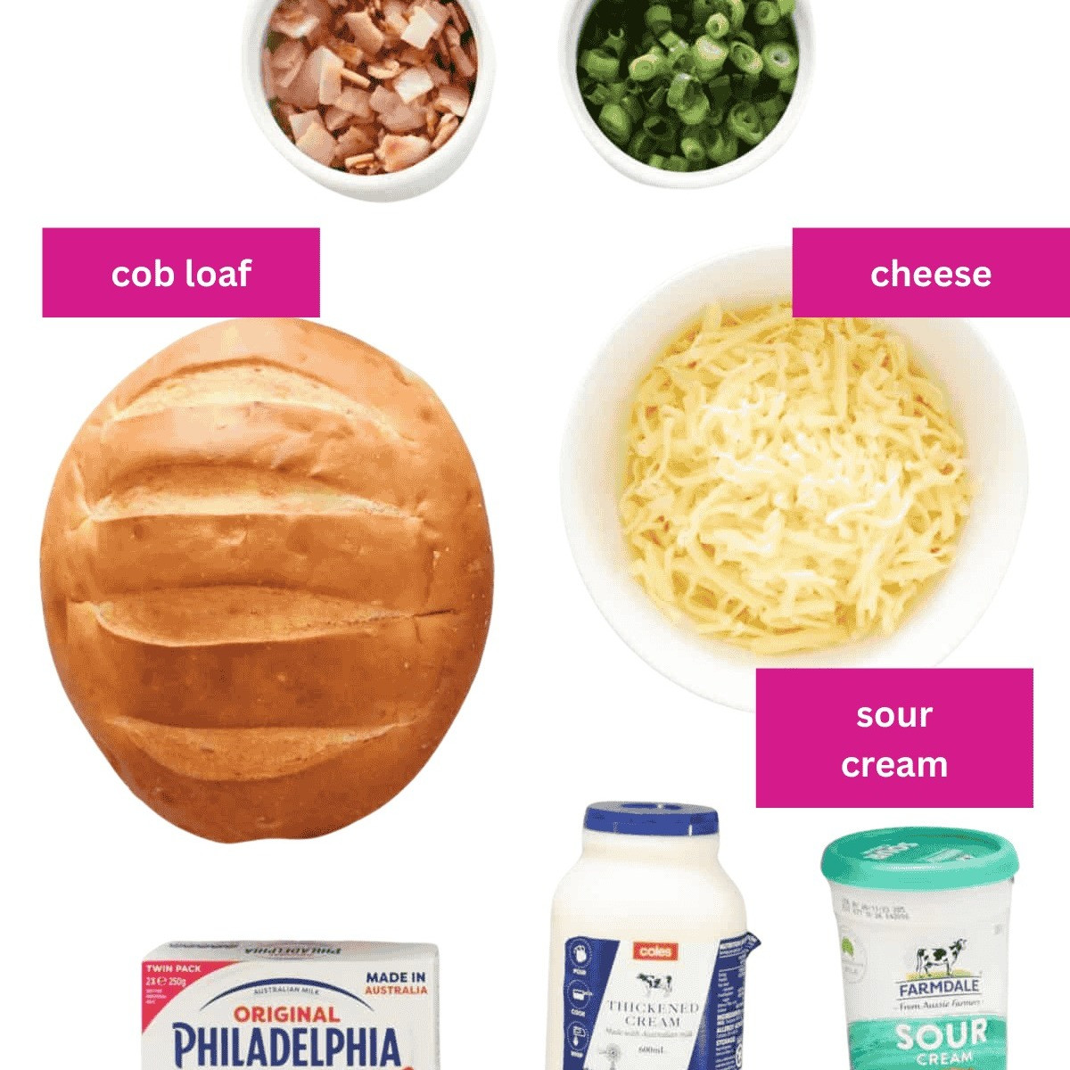 Bacon and Cheese Cob Loaf: Hot, Cheesy, Creamy Party Dip Recipe