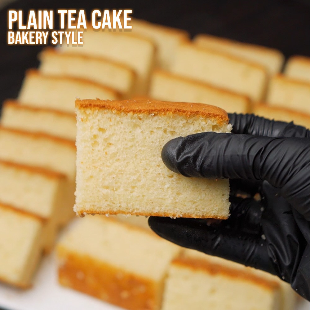 Bakery Style Plain Tea Cake Recipe - No Butter, Soft & Moist
