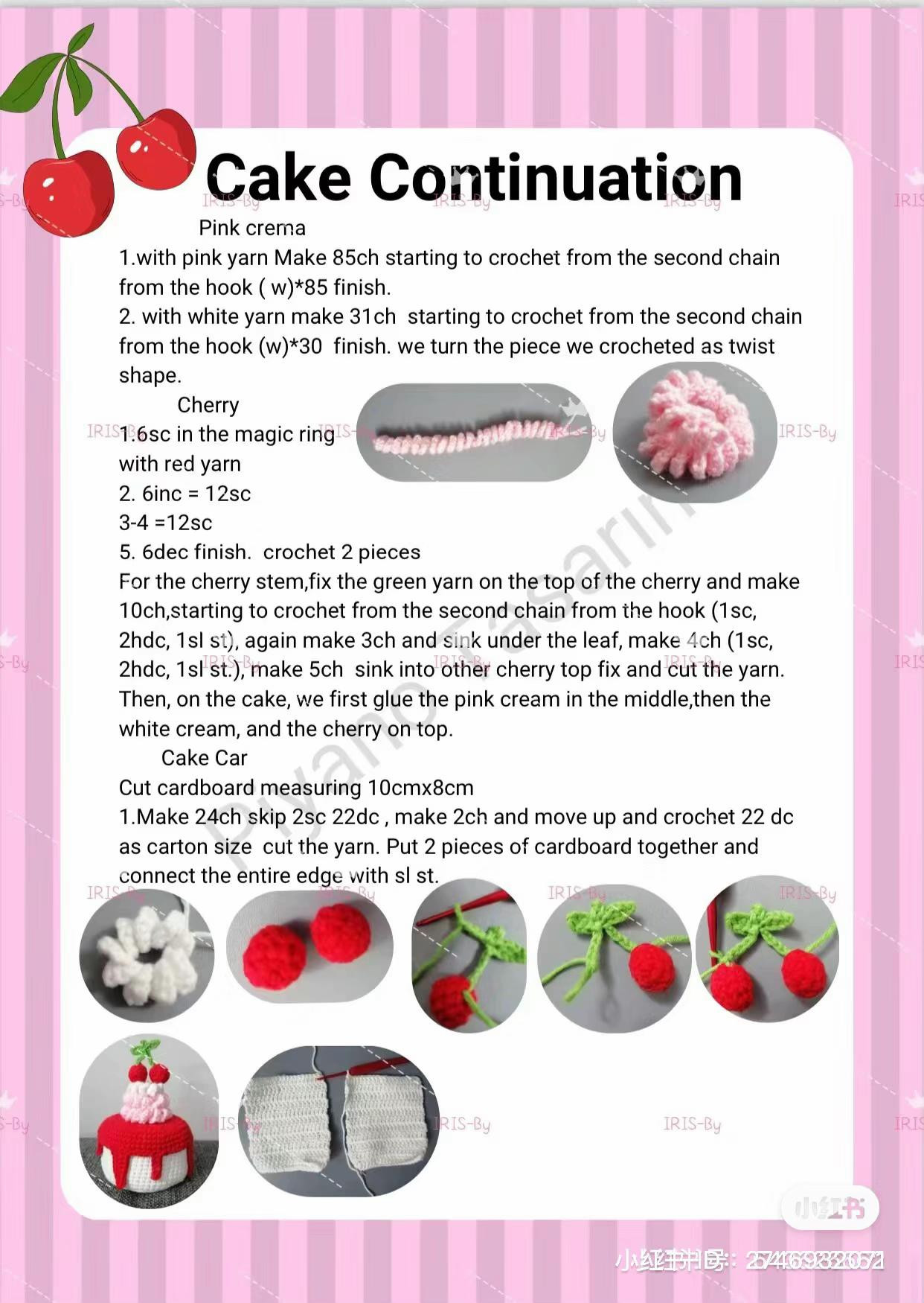 Balca Doll Crochet Pattern: Cherry Dress and Hair Tutorial