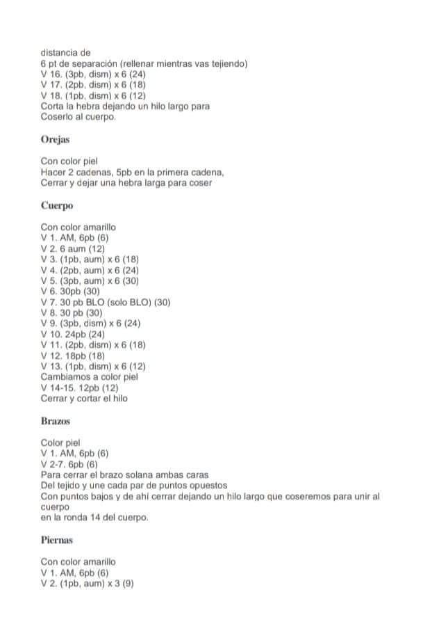 Ballerina Amigurumi Doll PDF Pattern Free