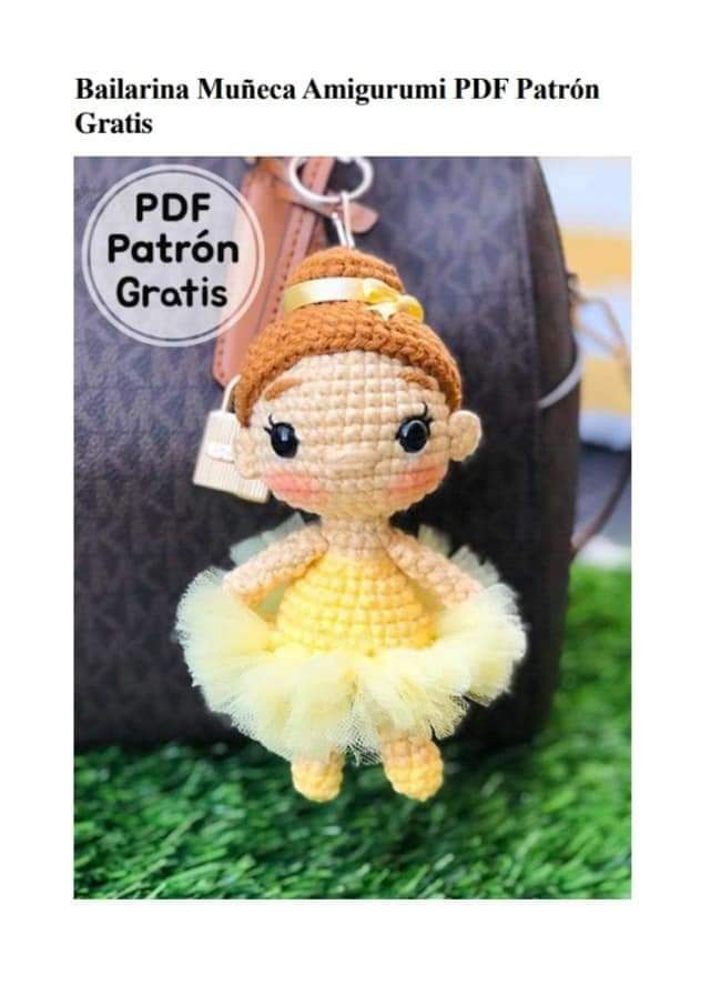 Ballerina Amigurumi Doll PDF Pattern Free