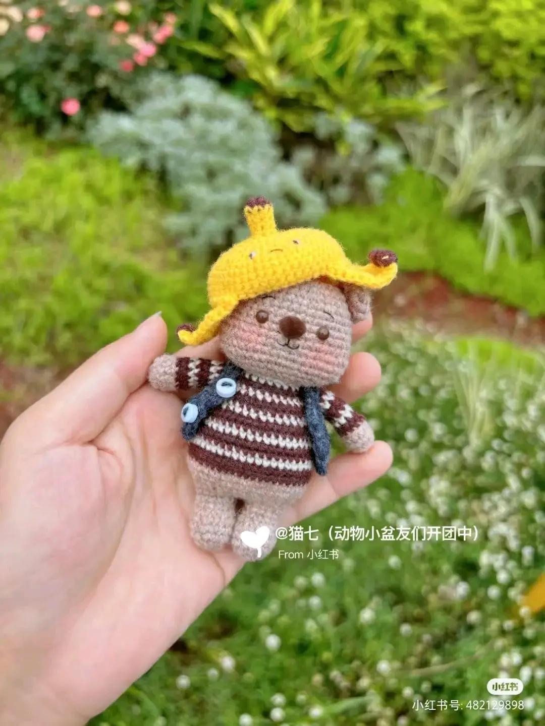 Banana Bear and Green Duck Banana Hat Crochet Patterns
