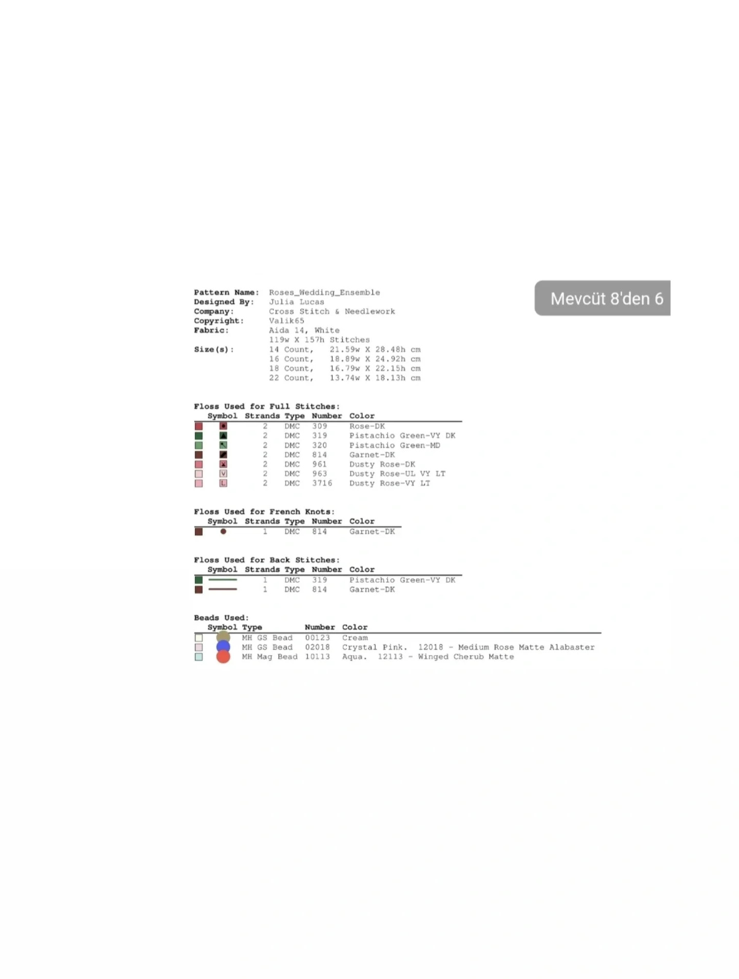 Bảng hướng dẫn thêu chữ thập hình hoa hồng và thơ tiếng Nga về tình bạn