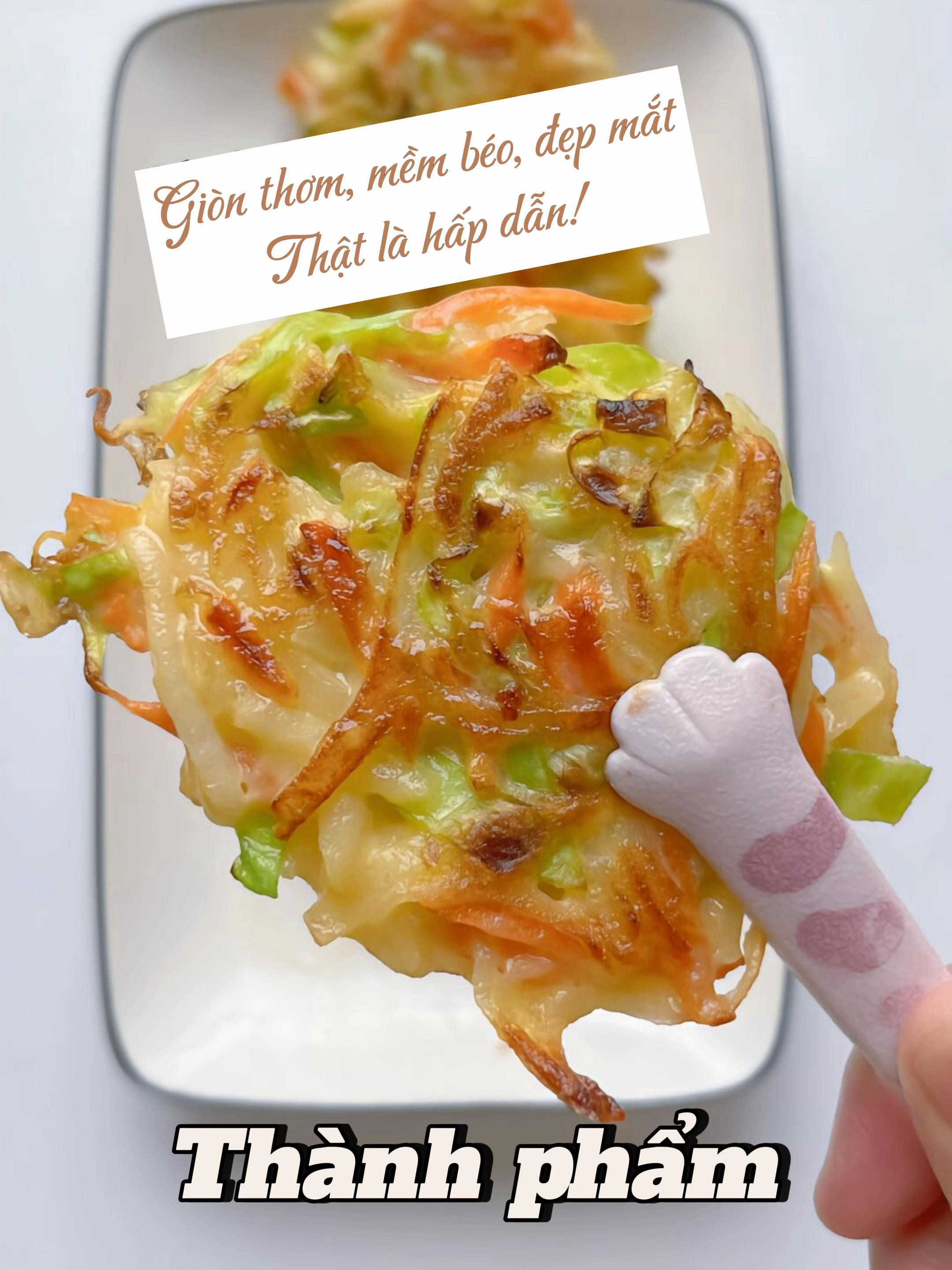 Bánh Bột Chiên Rau Củ: Công thức làm bánh giòn thơm từ bắp cải, cà rốt và khoai tây cho bé ăn dặm