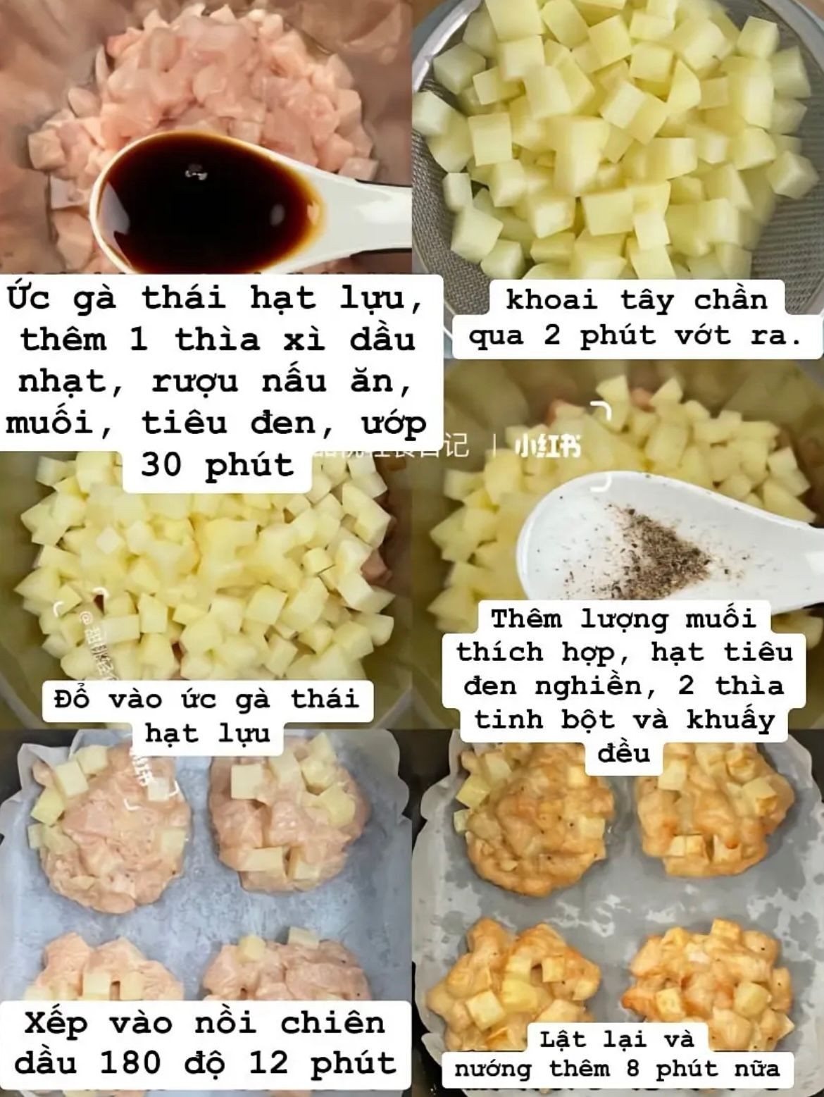 Bánh Gà Khoai Tây Chiên Giòn Ngon Ngất Ngưởng