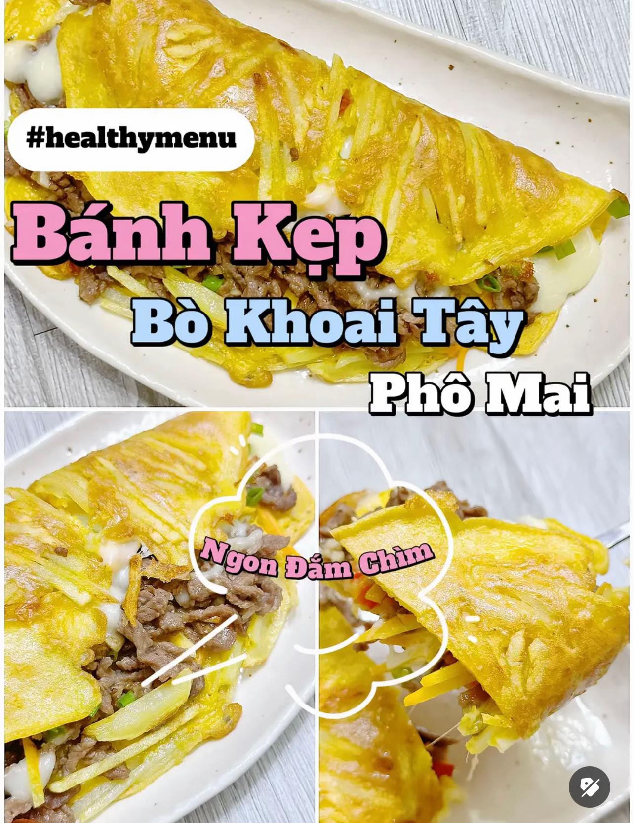 Bánh Kẹp Bò Khoai Tây Phô Mai: Món Ăn Sáng Ngon Đậm Chìm, Giòn Rụm Và Hấp Dẫn