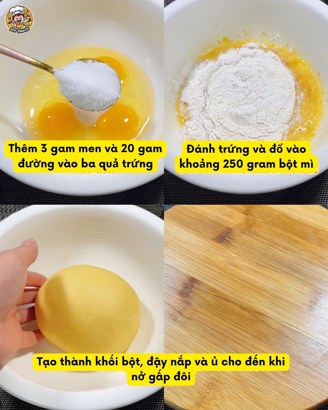 Bánh kim cương: Công thức làm bánh giòn tan từ trứng và bột mì