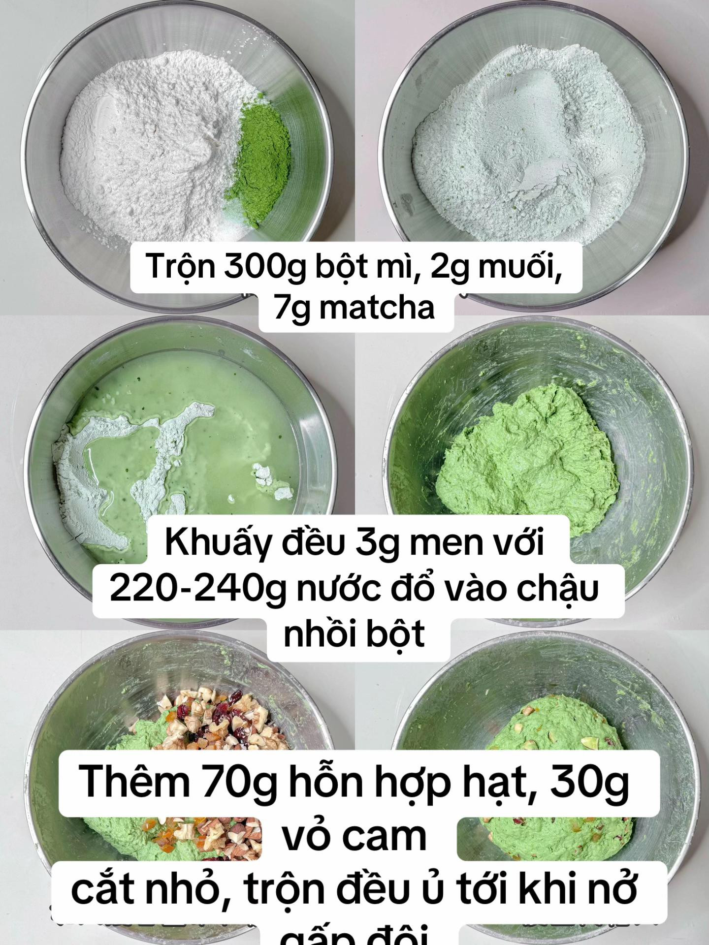 Bánh mì que Matcha hạt và vỏ cam xoắn đẹp mắt, công thức healthy