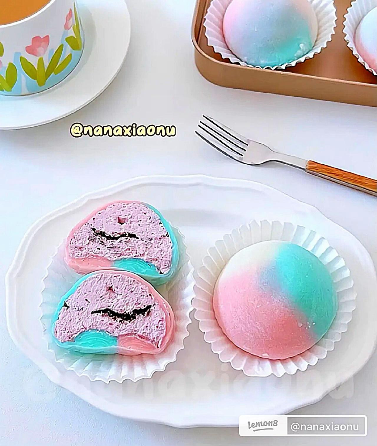 Bánh Mochi Galaxy Nhân Kem Việt Quất: Hướng Dẫn Chi Tiết Cách Làm Vỏ Nhiều Màu Và начинка Kem Oreo