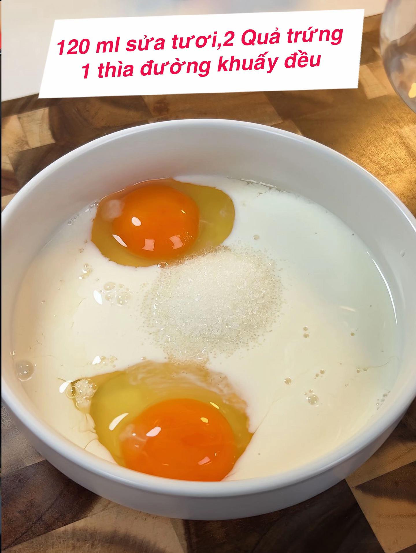 Bánh Mỳ Nướng Trứng Sữa Giòn Tan, Béo Ngậy