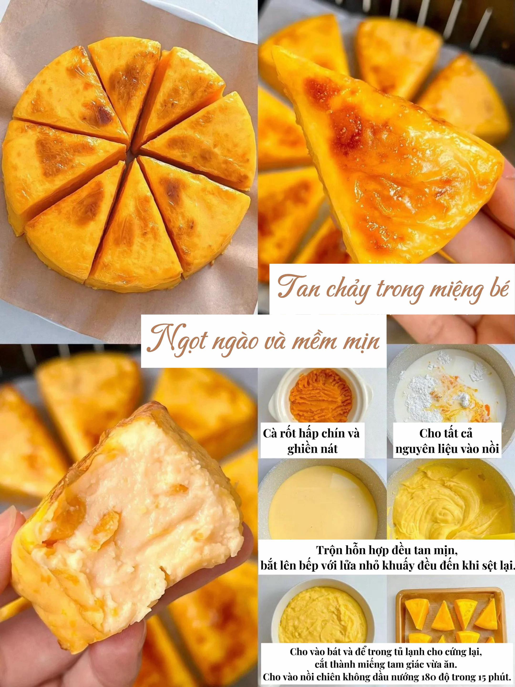 Bánh sữa nướng khoai lang cho bé trên 10 tháng tuổi, công thức thơm béo, ngon bổ và dinh dưỡng