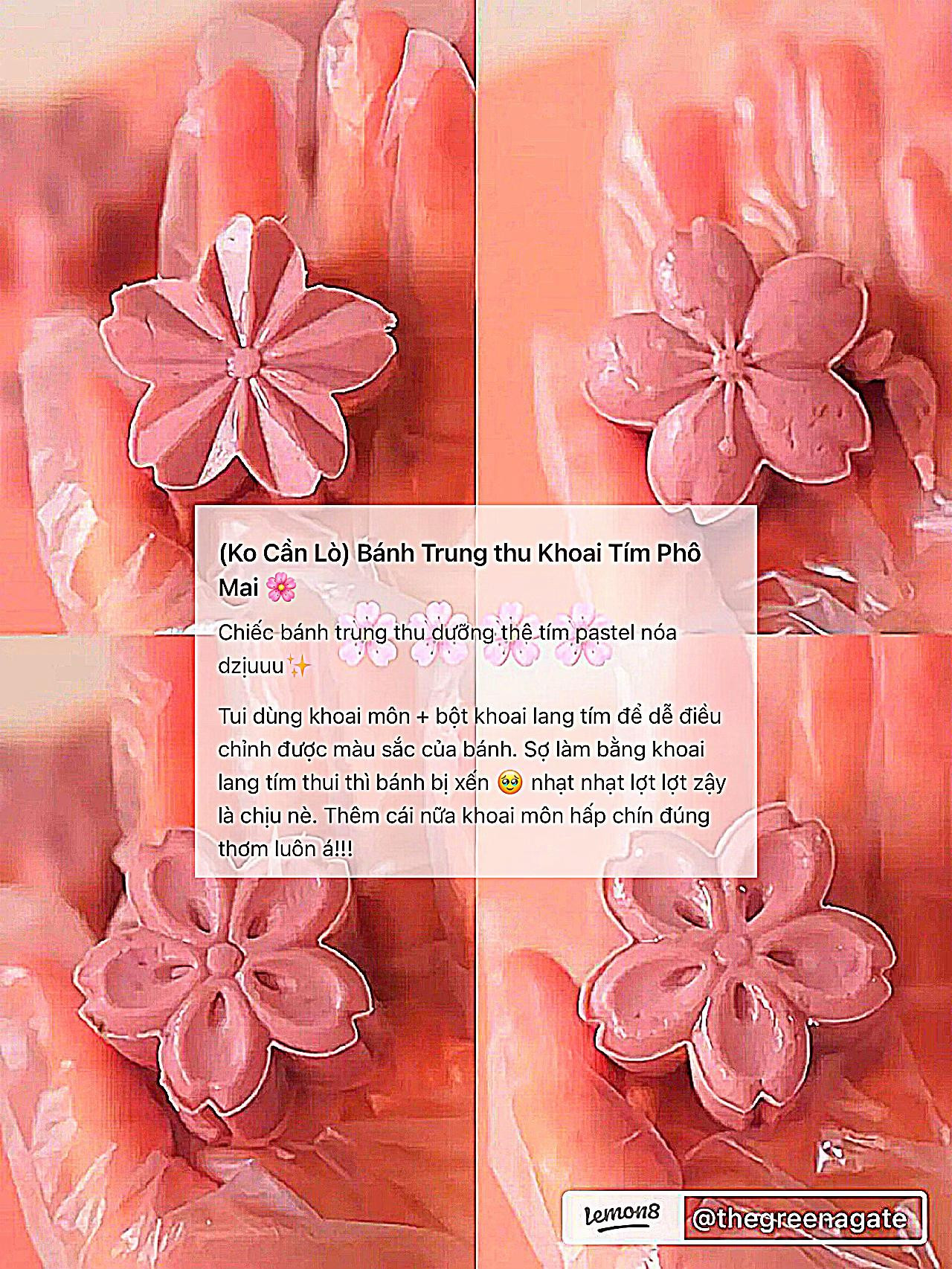 Bánh trung thu khoai tím phô mai không cần lò