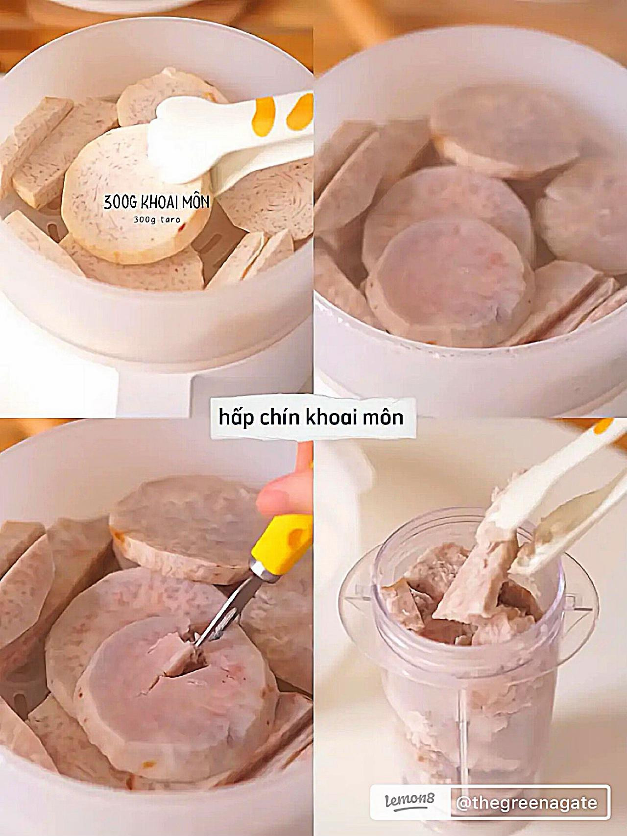 Bánh trung thu khoai tím phô mai không cần lò