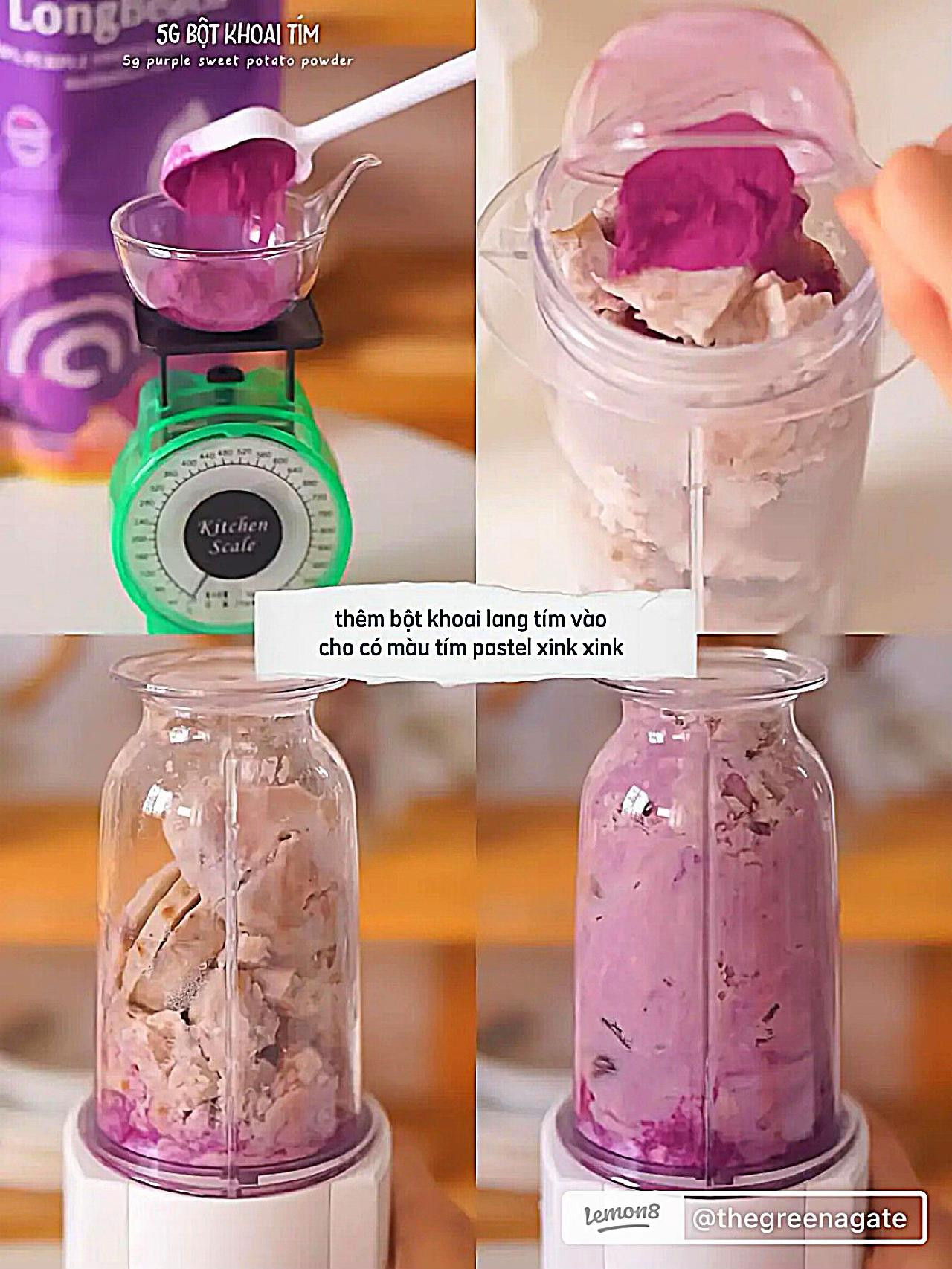 Bánh trung thu khoai tím phô mai không cần lò