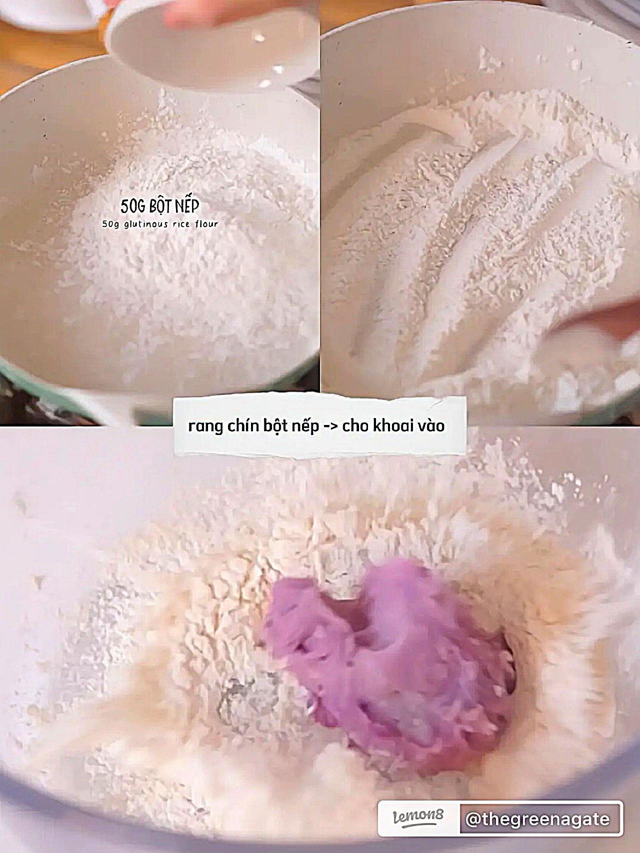 Bánh trung thu khoai tím phô mai không cần lò