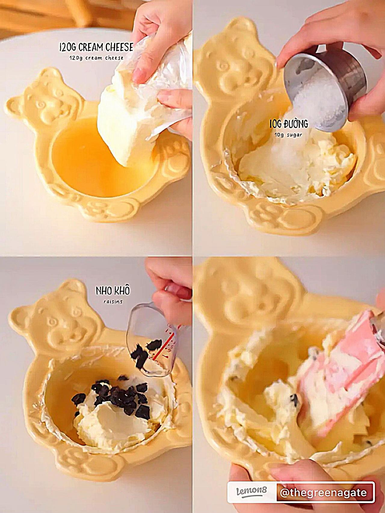 Bánh trung thu khoai tím phô mai không cần lò