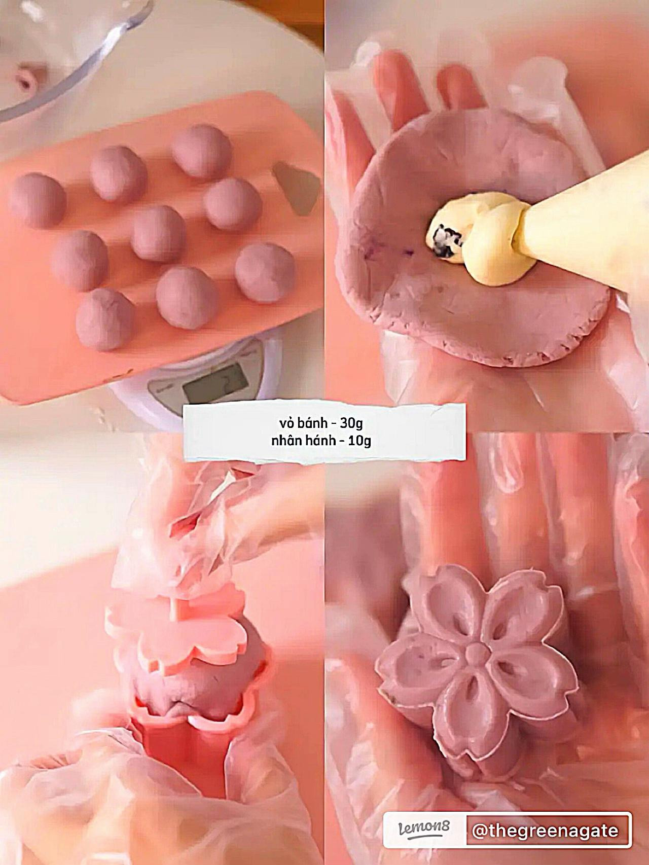 Bánh trung thu khoai tím phô mai không cần lò