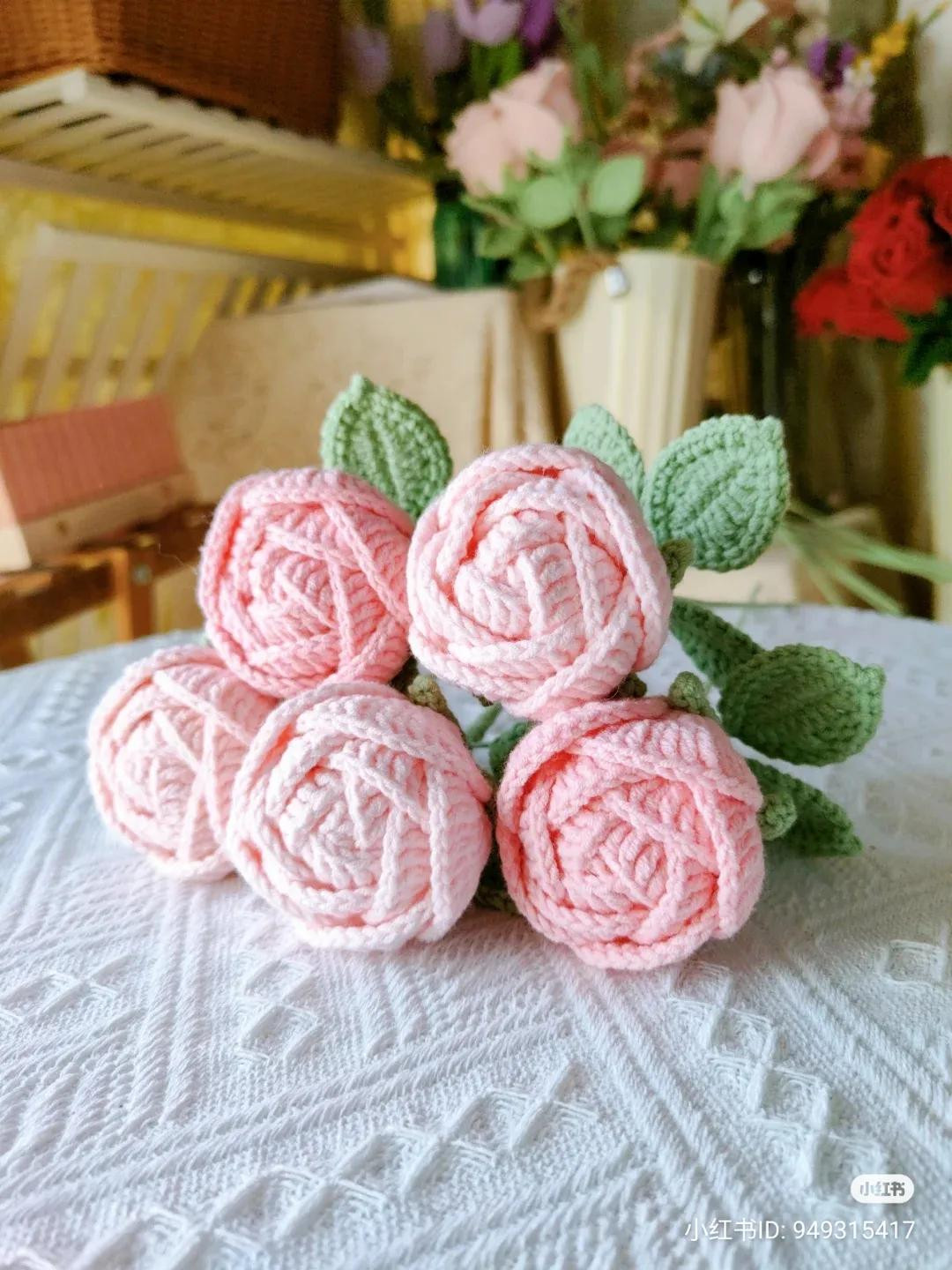 Baozi Rose Crochet Chart Pattern