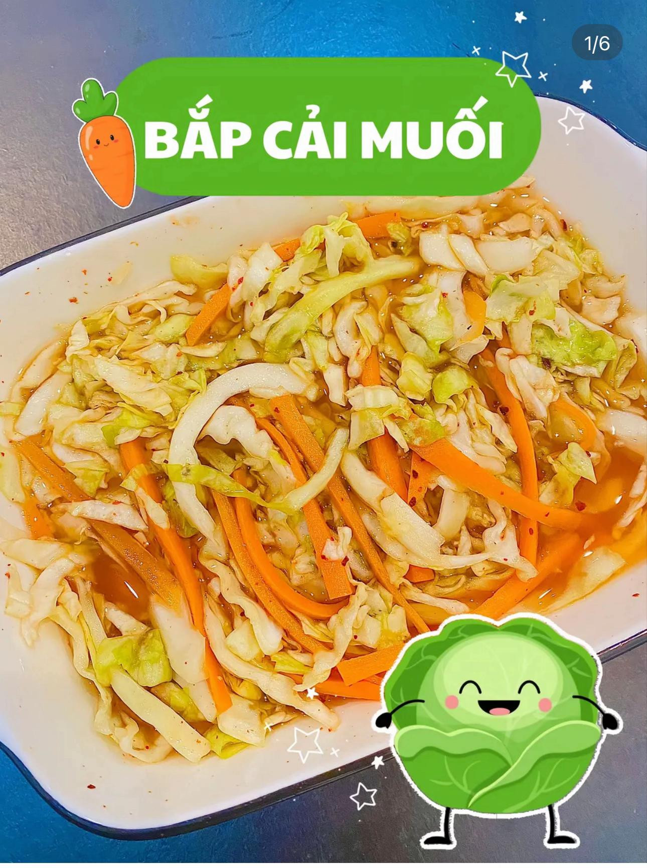 Bắp cải muối giòn ngọt giải ngán kèm món nướng, công thức làm đơn giản tại nhà