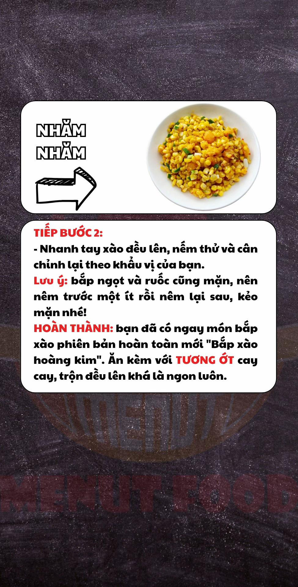Bắp xào trứng muối: Món ăn vặt ngon tuyệt dễ làm với bắp Mỹ, ruốc khô và lòng đỏ trứng muối