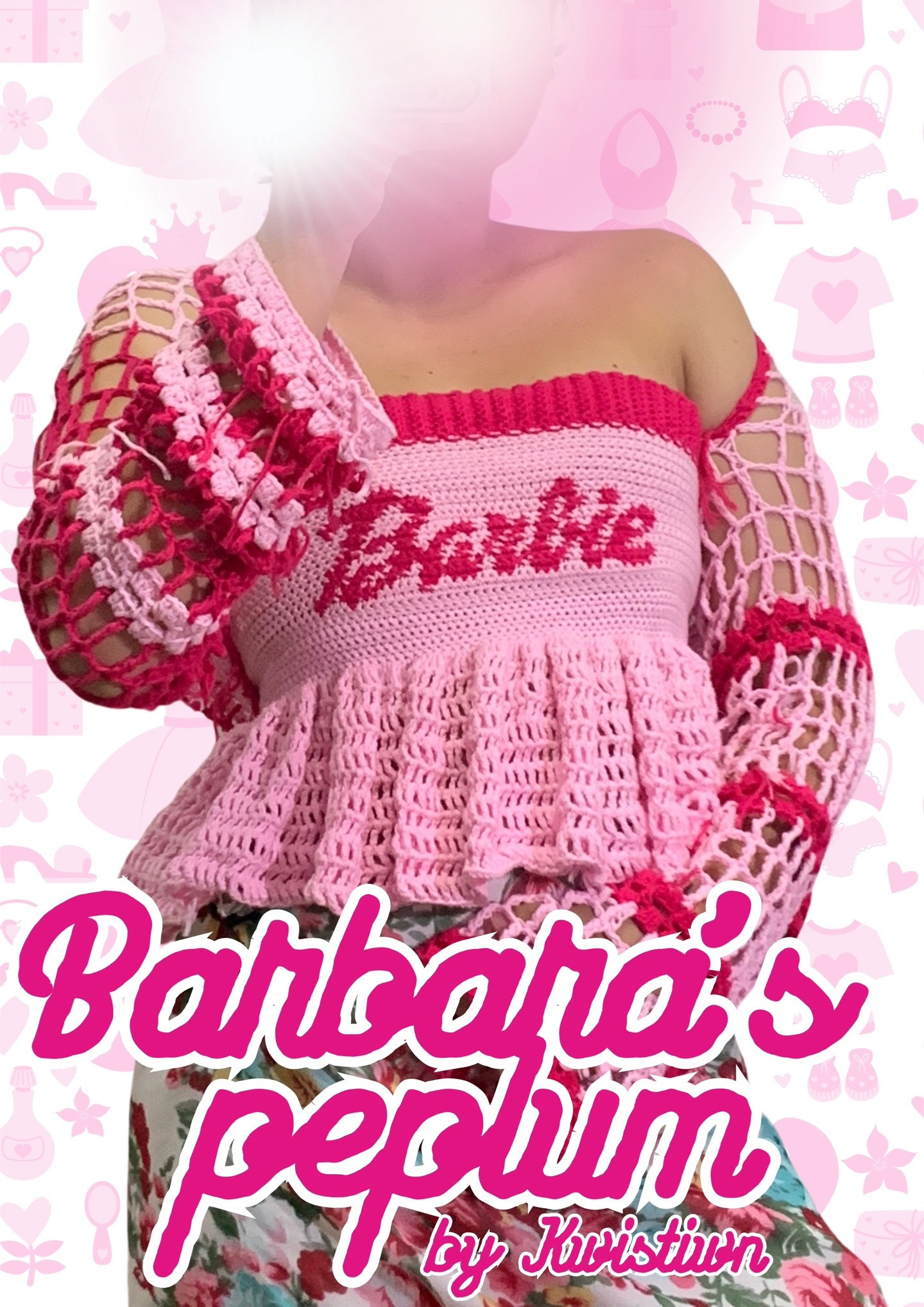 Barbara's Peplum Free Crochet Pattern: Barbie Inspired Pink Top with Ruffles