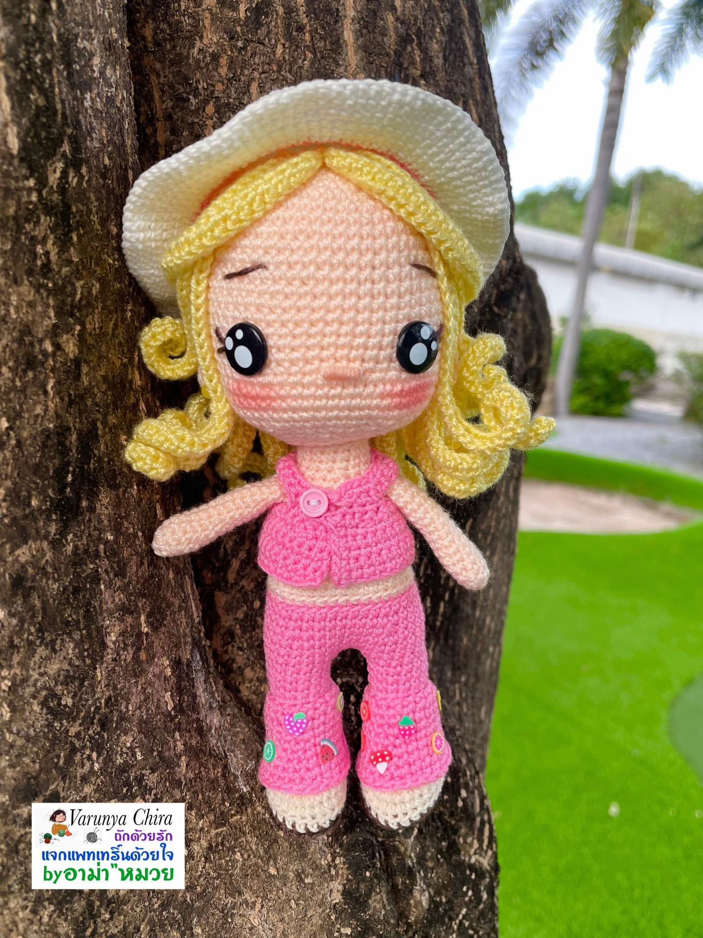 แผนผังถักตุ๊กตาบาร์บี้ Barbie Amigurumi