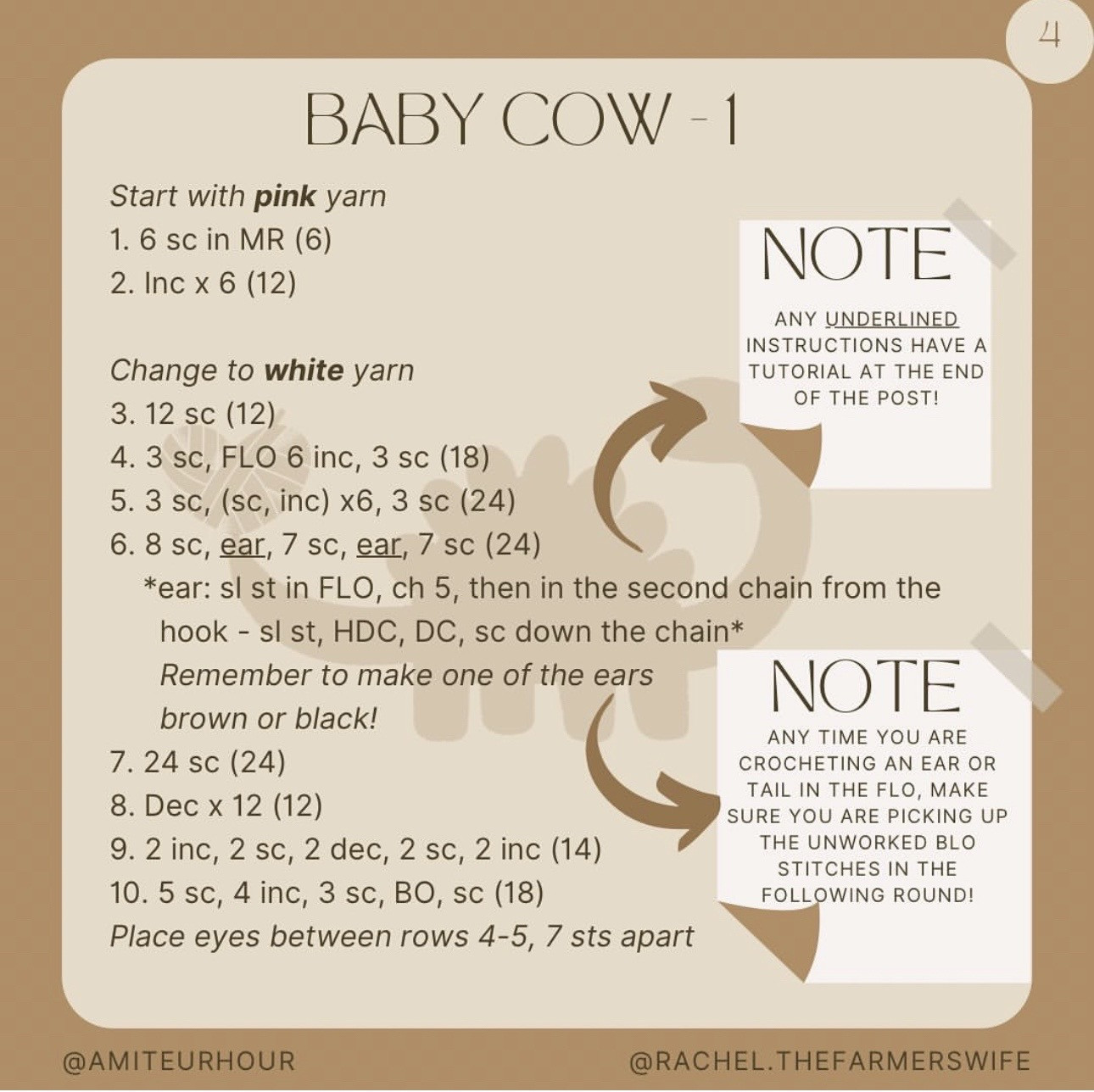 Barnyard Babies Free Crochet Pattern: Sheep, Cow, and Pig Amigurumi