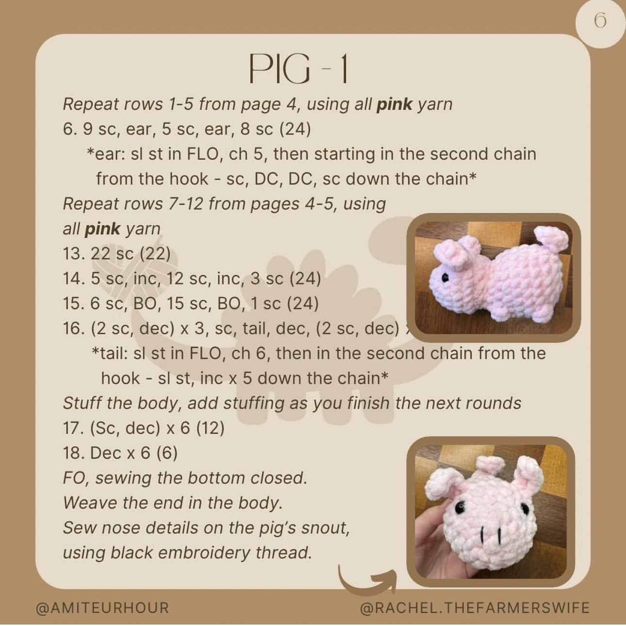 Barnyard Babies Free Crochet Pattern: Sheep, Cow, and Pig Amigurumi