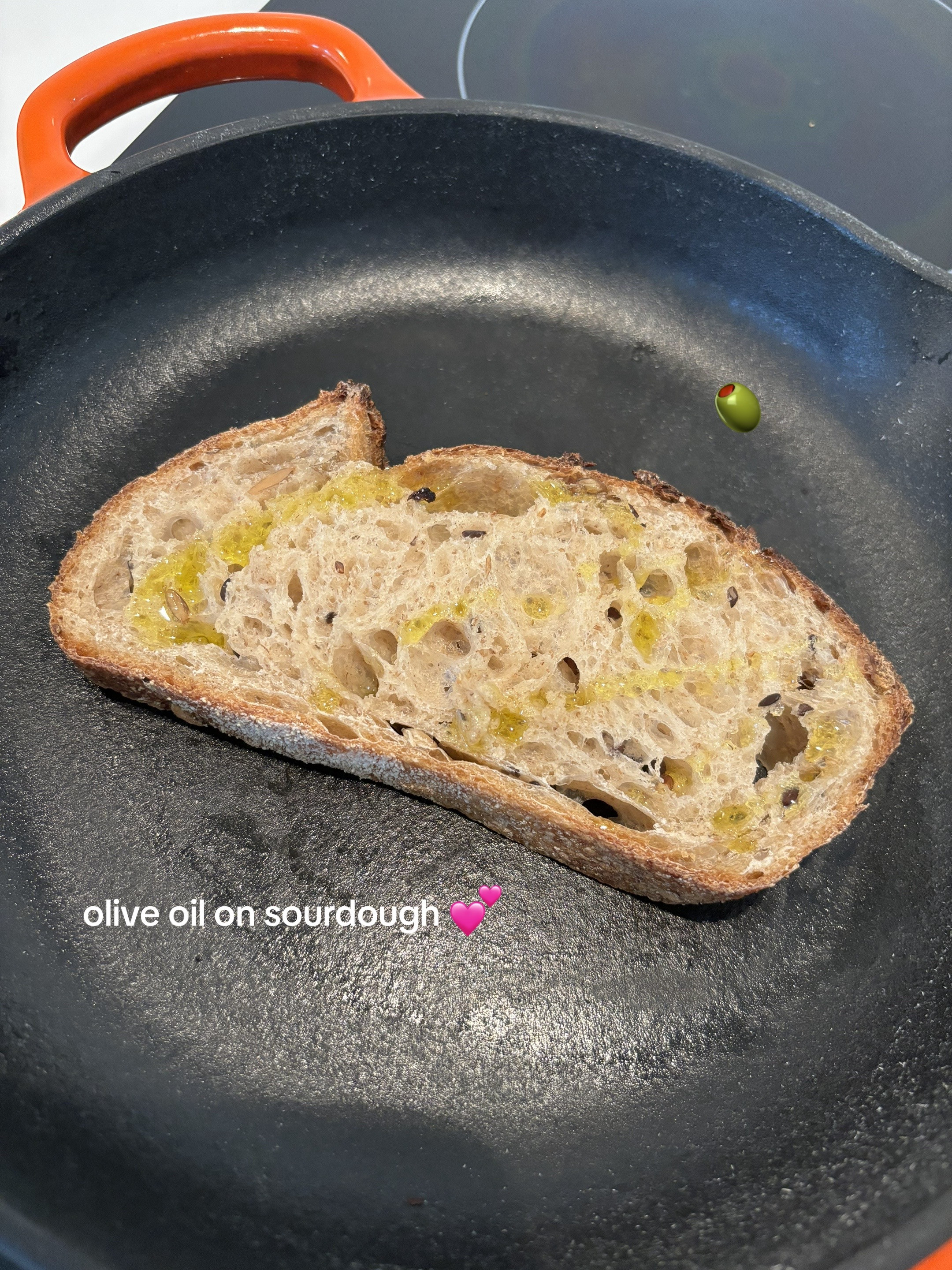 Basic Avocado Toast and Folded Eggs Recipe on Sourdough Bread