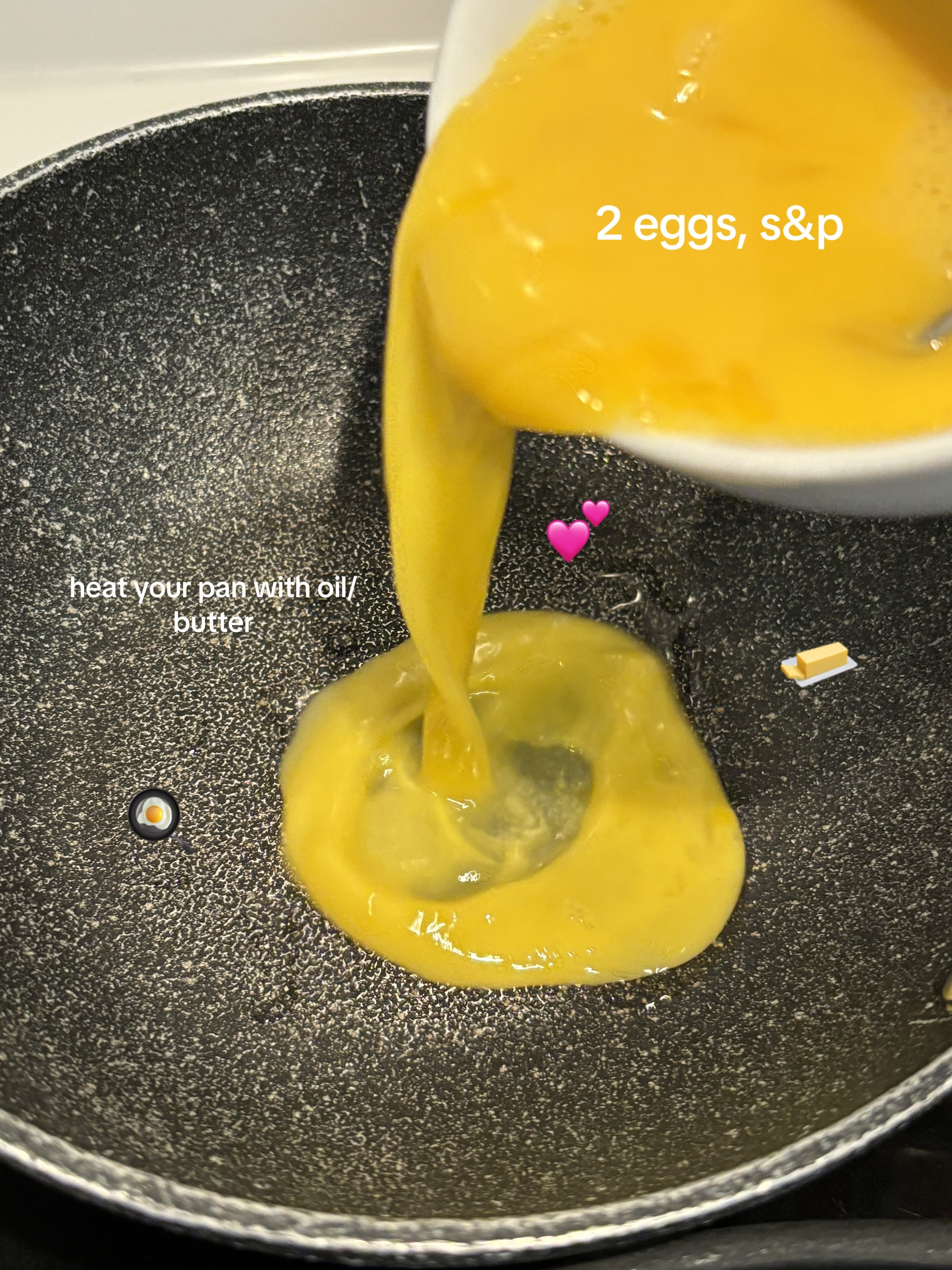 Basic Avocado Toast and Folded Eggs Recipe on Sourdough Bread