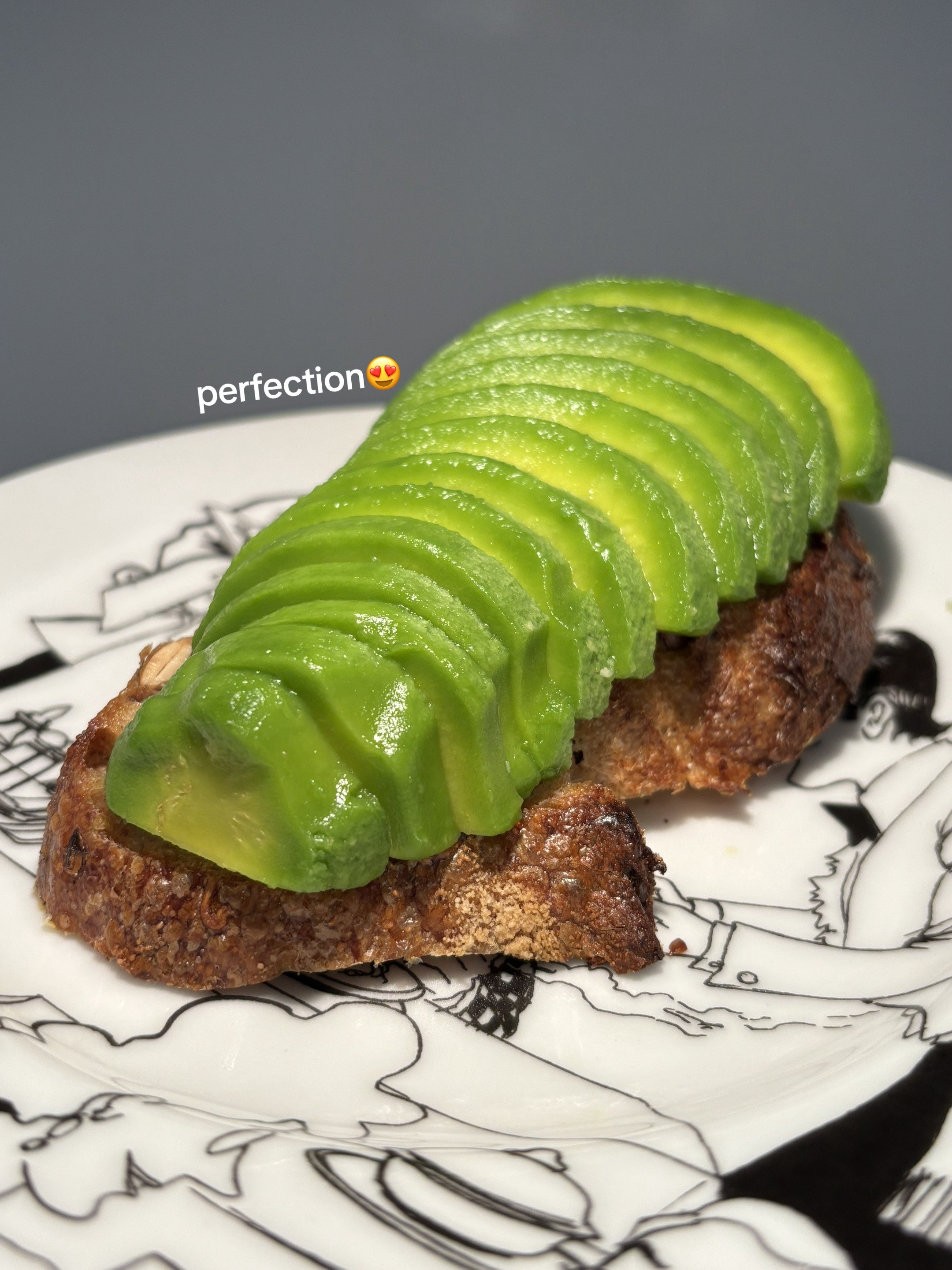 Basic Avocado Toast and Folded Eggs Recipe on Sourdough Bread