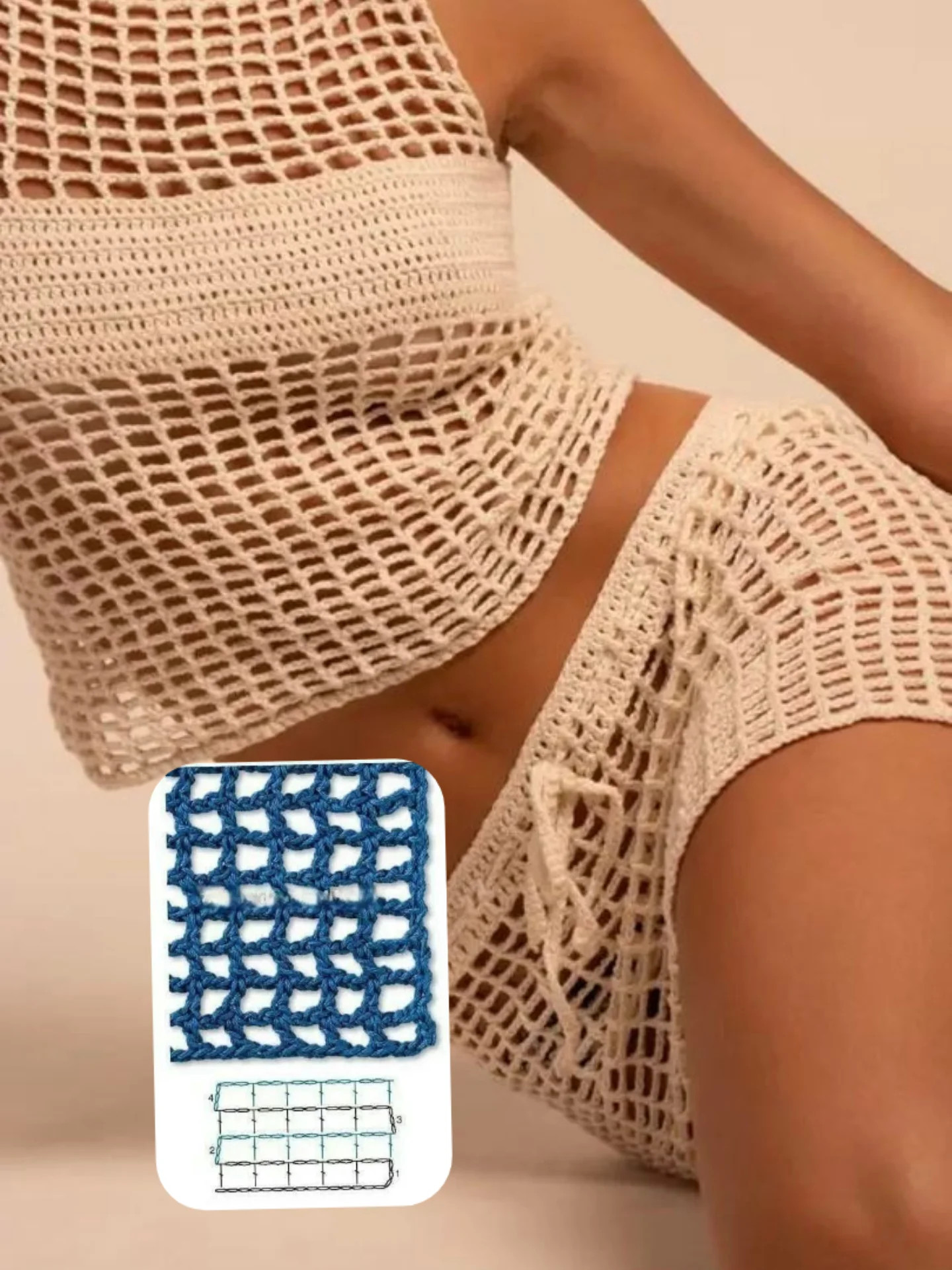 Básicos calados verano: Inspiración para tops y chalecos de crochet con hilo intermedio
