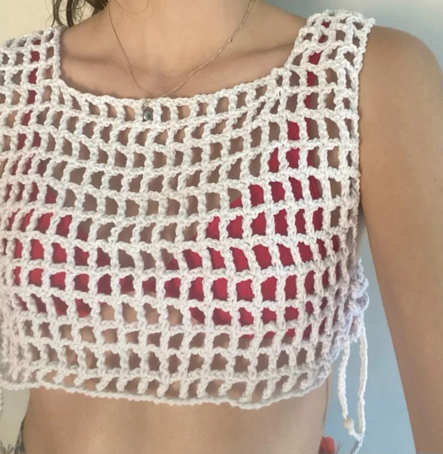 Básicos calados verano: Inspiración para tops y chalecos de crochet con hilo intermedio