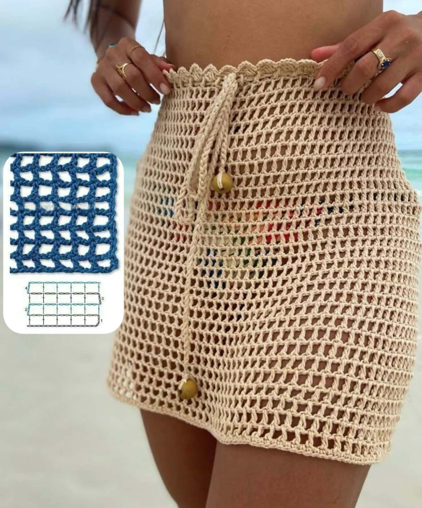 Beach Crochet Skirts and Pareos: Quick Summer Mesh Patterns