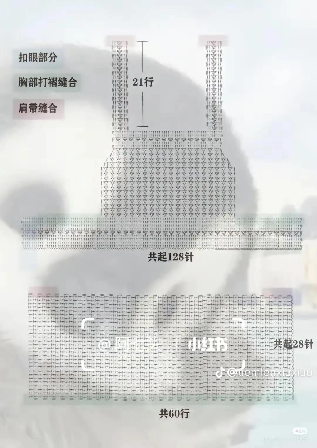 Beautiful Crochet Crop Top Charts with Flower Edges