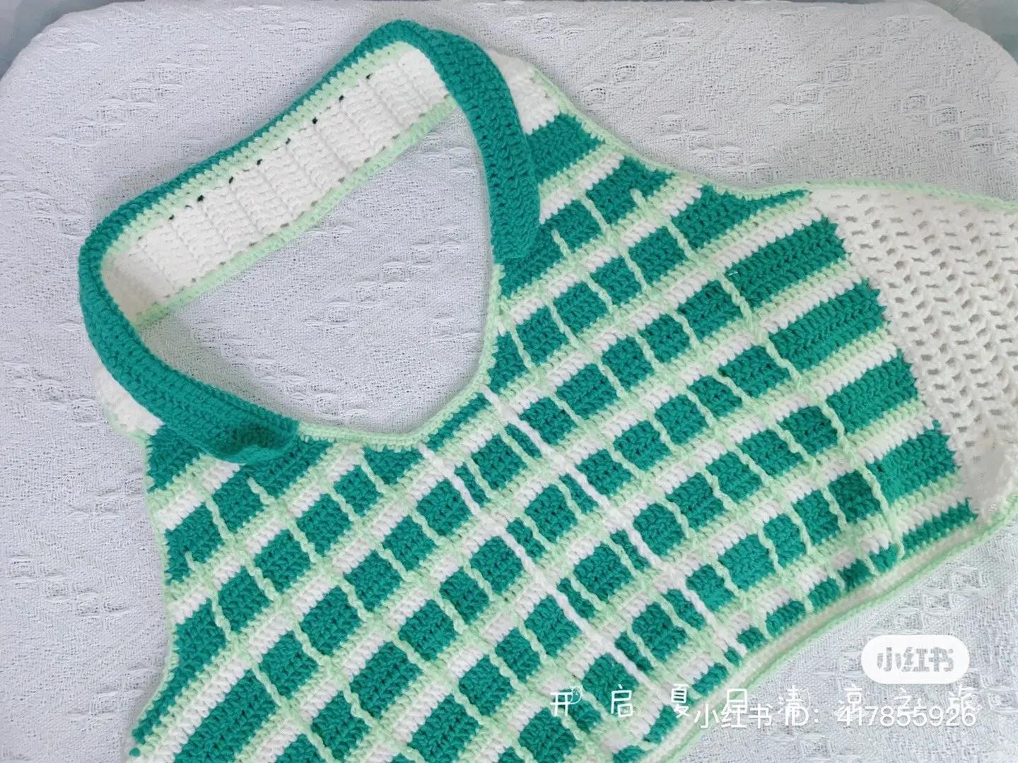 Beautiful Crochet Crop Top Charts with Flower Edges