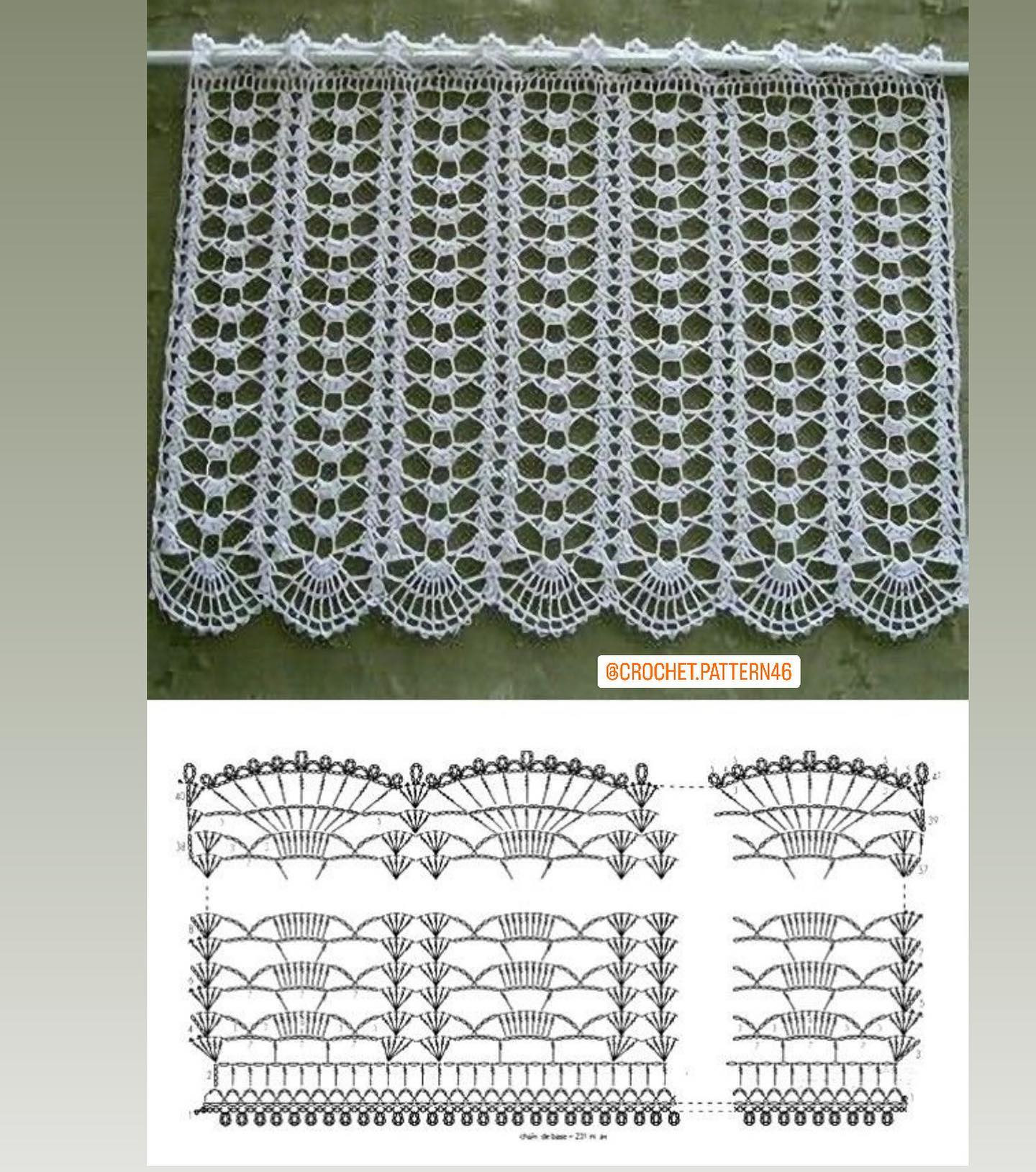 Beautiful Crochet Curtain Patterns and Charts for Decorative Home Textiles