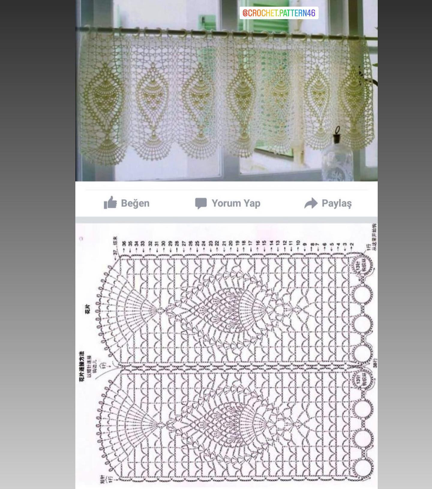 Beautiful Crochet Curtain Patterns and Charts for Decorative Home Textiles